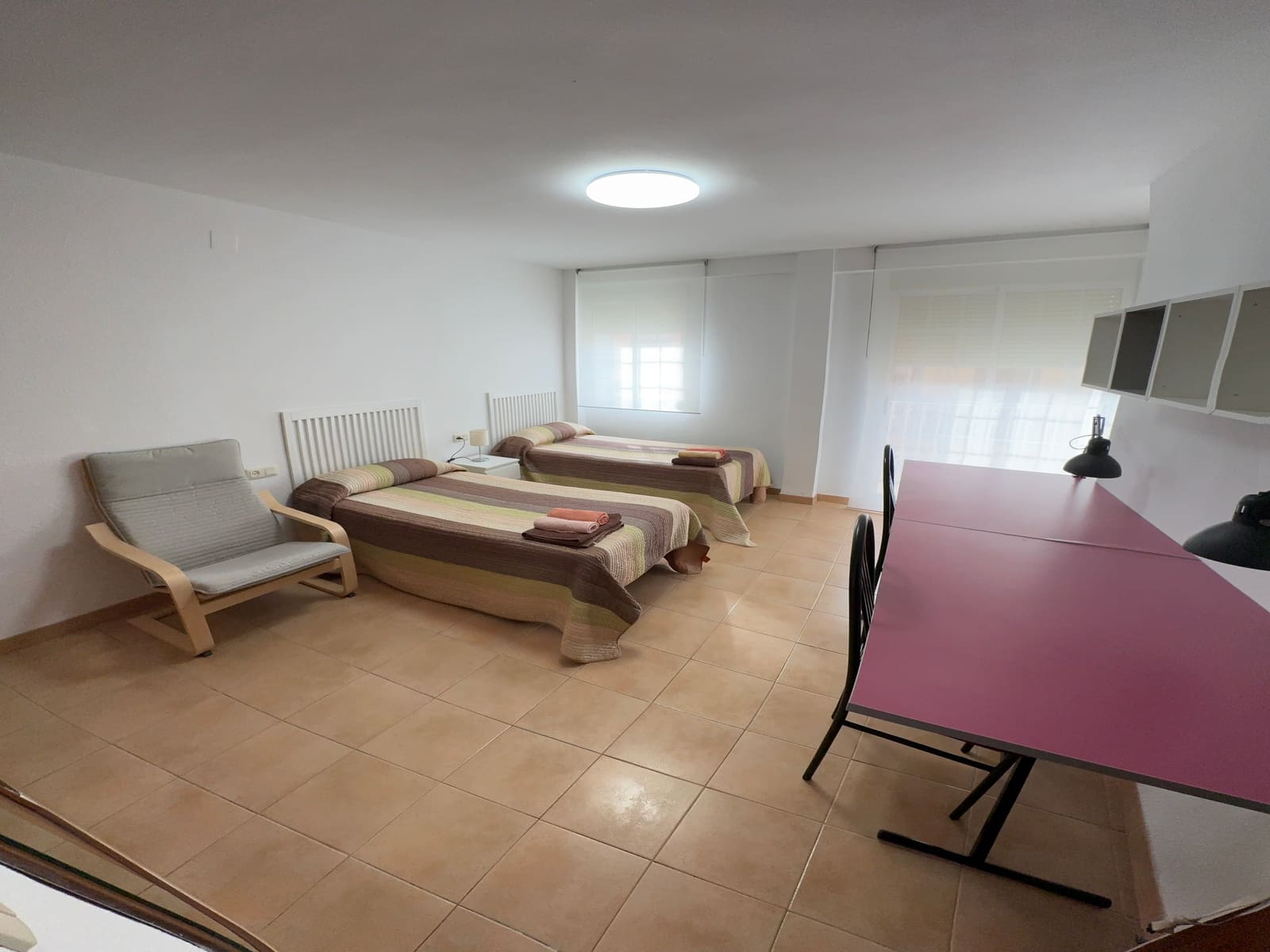 Habitación compartida en la residencia Reuniver Burjassot